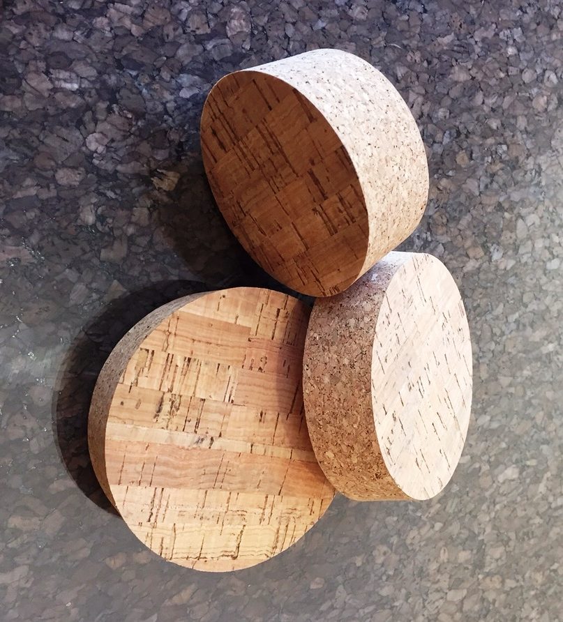 agglomerated conical corks natural ends